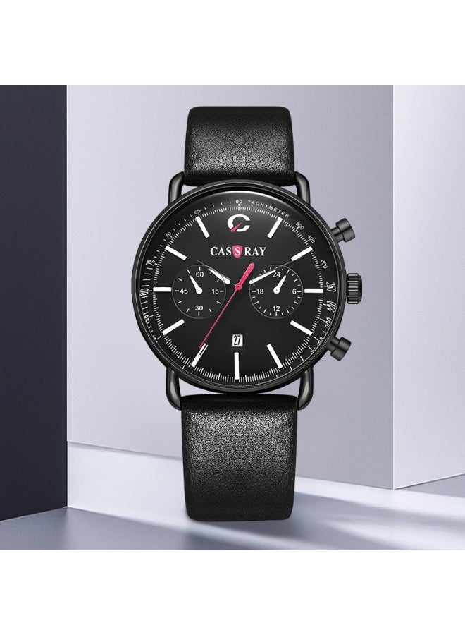 CASSRAY Fully automatic non-mechanical waterproof luminous ultra-thin men's watch. The same style as the male star's product. A fashionable gift for business use. - Image 1