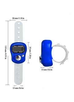A & O A&TO 5 PICES Tally Counter Clicker : Single/Multi-Channel Digital Finger Counter Tasbih with LED, Beep Sound, Time Clock & Reset Button - Premium Quality Dhikr Counter & Tasbeeh Counter  - Image 3