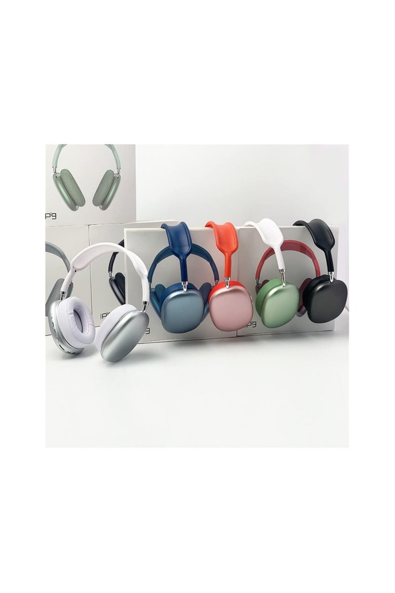 P9 Wireless Bluetooth Headset, Pure Stereo Audio Support Memory Card (White) - Image 2