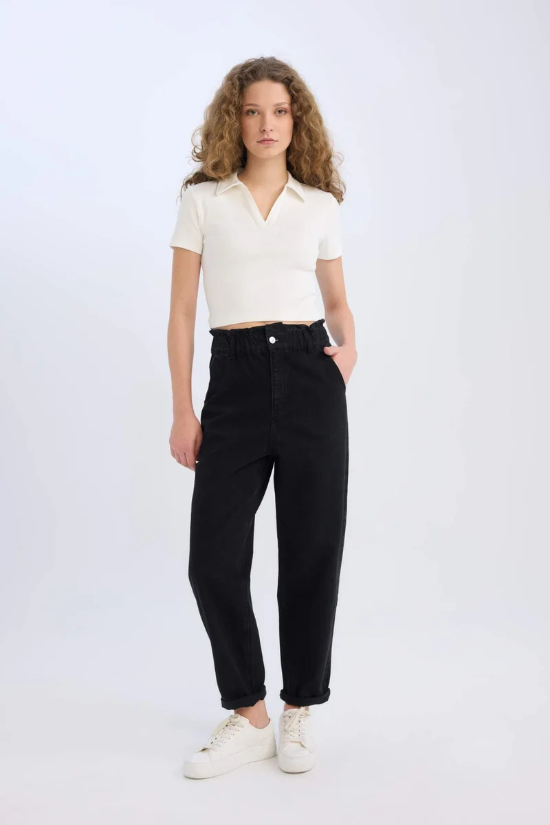 ديفاكتو Slim Fit Polo Collar Camisole Short Sleeve T-Shirt
