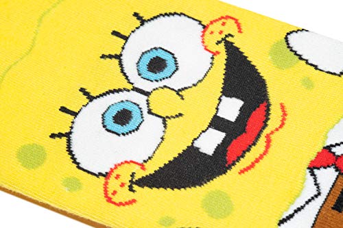Odd Sox – SpongeBob & Patrick Crew Socks - Official Nickelodeon Funny 90s Cartoon Socks - Size for Men & Women, Bright Novelty Crazy Sock, Comfy Cotton Blend, Fun Gift for TV Fans, Teens & Adults - Image 3