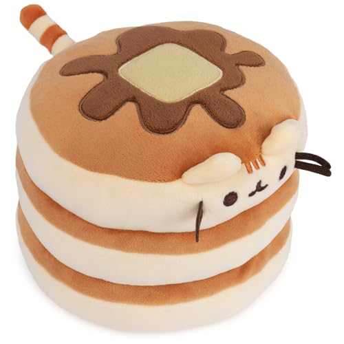 GUND Pusheen The Cat Pancake Squisheen Plush, Squishy Toy Stuffed Animal for Ages 8 and Up, Brown, 6” - Image 2