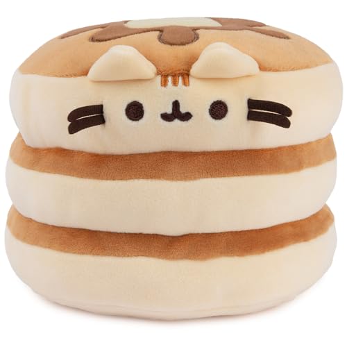 GUND Pusheen The Cat Pancake Squisheen Plush, Squishy Toy Stuffed Animal for Ages 8 and Up, Brown, 6” - Image 1