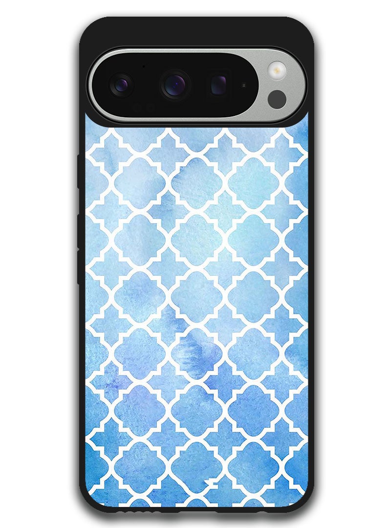 Theodor Protective Case Anti Scratch Shock Proof Bumper Cover For Google Pixel 9 Pro XL White Strokes - Image 1