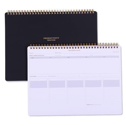 ZERONE CENTRE Weekday To Do List Notepad - 5-Day Undated Weekly Schedule Plan Your Daily Tasks, Goals, Events, Appointments, Shopping - Multi Project Management Planner Notebook for Work - Image 1