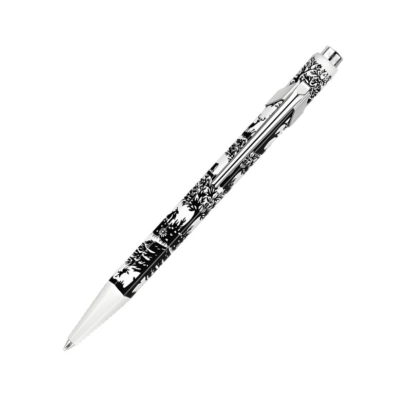 Caran d'Ache قلم حبر جاف كاران د'اش 849 بوبلاين توتال سويس، لابويا NF0849-754، حجم المنتج: 5.0 بوصة (128 مم)، قابل للسحب، حبر: أسود، F (نقطة رفيعة: 0.9 مم)، 0.5 أونصة (15.2 جرام) - Image 5