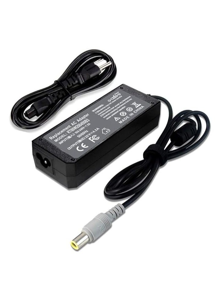 Generic - 90W 20V 4.5A AC Adapter Charger for Lenovo ThinkPad T60 T61 T400 T410 T420 T430 T500 T510 T520 T530 X60 Z60 X200 X201 X220 X230 X61 L420 L430 Edge 14 15 E420 E430 E530 Power Supply - Image 1