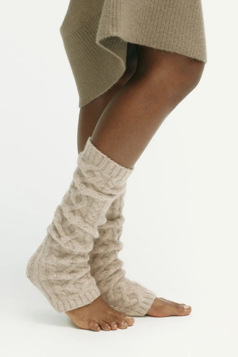 H&M Cable-knit leg warmers