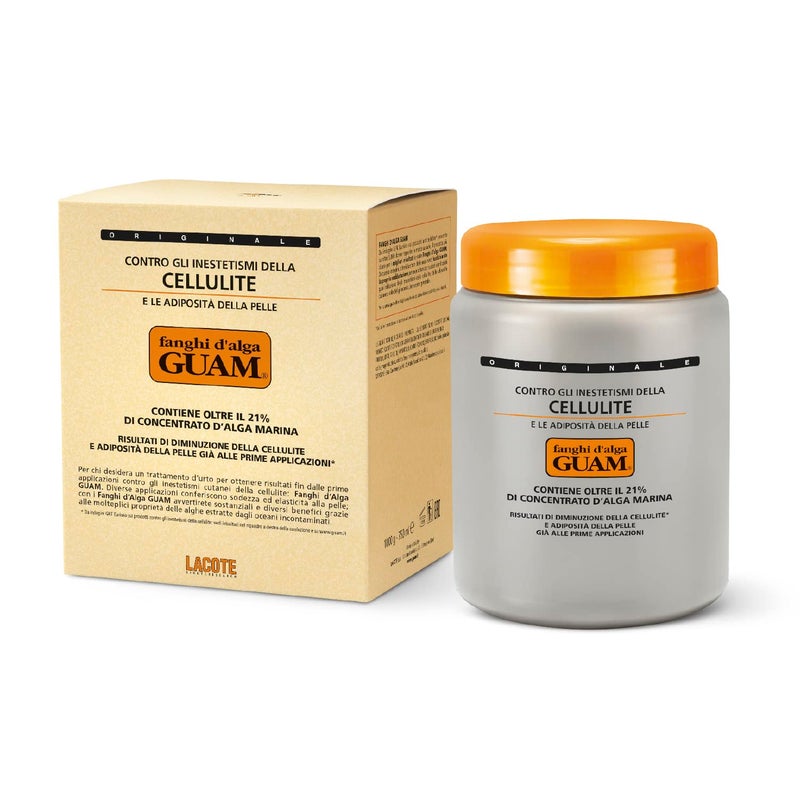 Guam Anti Cellulite Hot Seaweed Mud ORIGINAL FORMULA | Sculpting Body Wrap To Remove Cellulite, Skin Tightening Cellulite Treatment For Thighs And Legs Inches Reduction, 1000 gr - Image 1