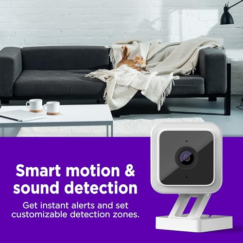 Roku Indoor Camera for Home Security, 1-Pack - Wired Security Camera with 1080p HD Color Night Vision, Works with Alexa & Google, Motion & Sound Detection, Built-in Siren, 90-Day Subscription Included - Image 4