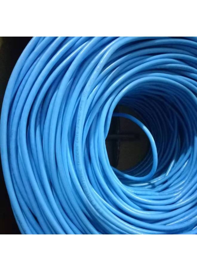 Generic SOURCE Computer Finished Jumper Router Network Cable CAT5E Broadband Cable Ultra-five UTP Network Cable-Color:Tianlan Copper-clad Aluminum-Line Length:30 M  - Image 1