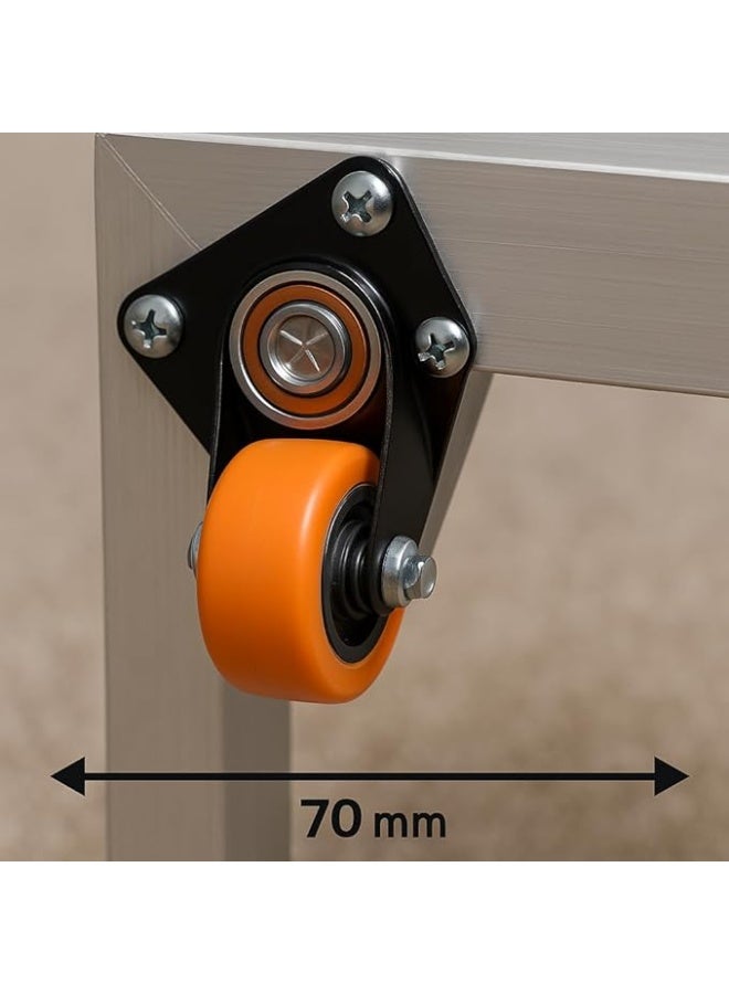 MIRV Heavy Duty Adjustable Appliance Stand with Wheels – Movable Base for Washing Machine, Dryer & Refrigerator - Image 5