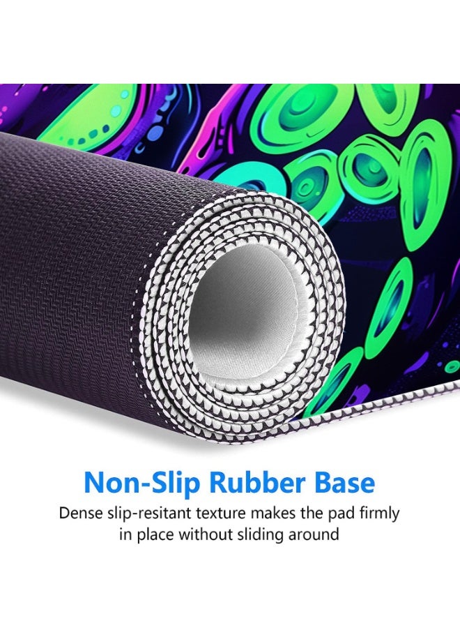 Mouse Pad Mythology Deep Monster Octopus Tentacles Large Gaming Mouse Mat with Stitched Edges,Non-Slip Waterproof Rubber Base Mouse Mat Office Computer Keyboard Laptop Home 31.5"x11.8" - Image 5