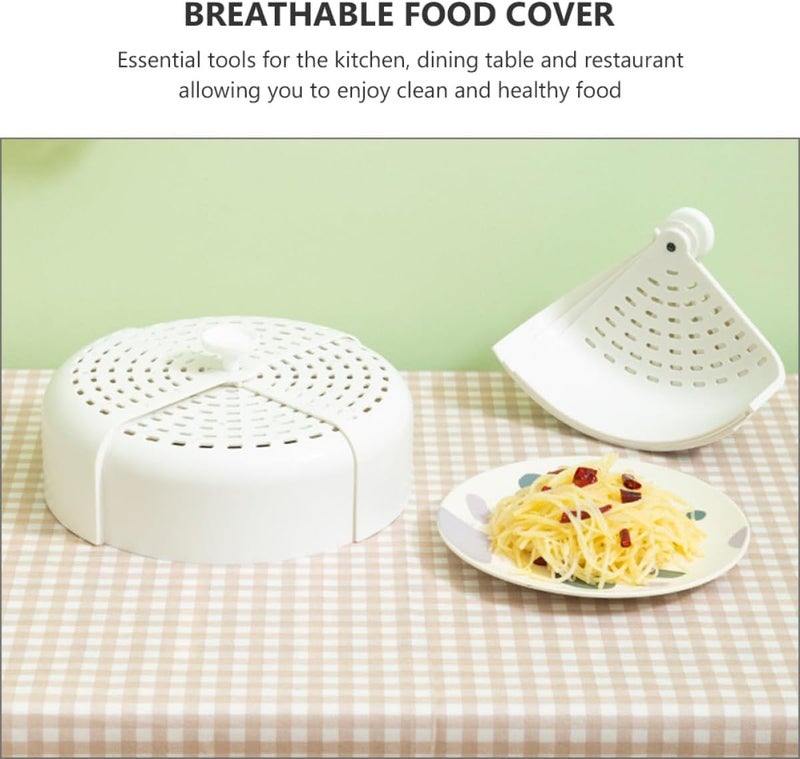 Uonlytech Folding Breathable Plastic Food Tent Cover, Detachable Household Dish Protective Cover for Kitchen and Outdoor Use, Collapsible Food Guard for Dining Table - Image 3