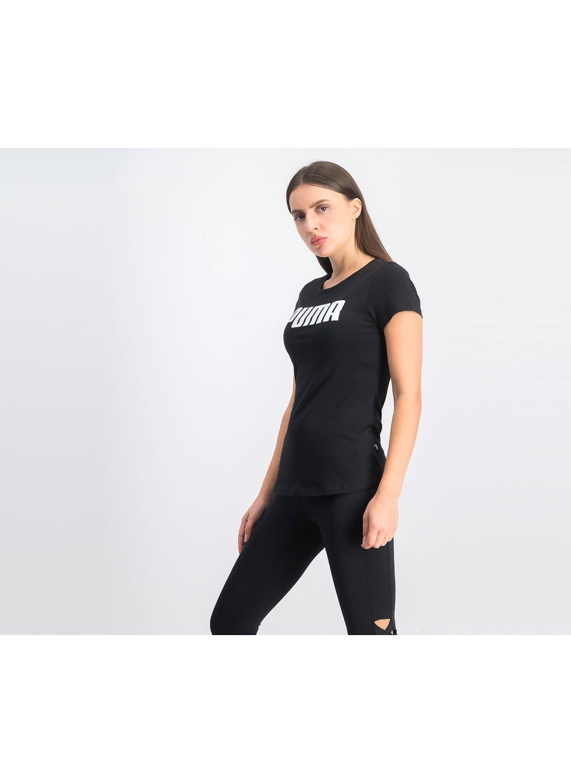 PUMA Womens Essential Tee, Black  - Image 4