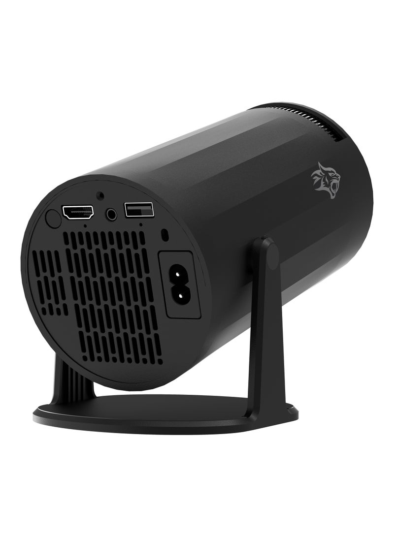 Gaming 4K Projector Android 11 with Auto Keystone and Gamepad Controller / HDMI/3.5/USB Interface / Wi-Fi / BT5.0 Connectivity / 20000+ Games / Plug & Play - Black