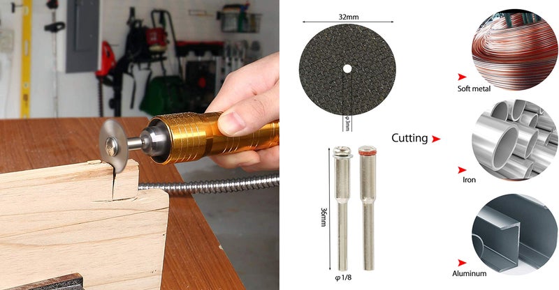DIY Crafts Pack of 50 Pcs Kit, Multi,Combo Kit, 5xHSS Blade Diamond Cutting Discs Wheel Drill Bit, Rotary Tool Grinding Wheel Circular Saw Blade Abrasive Diam(Pack of 50 Pcs Kit, Multi,Combo Kit) - Image 5