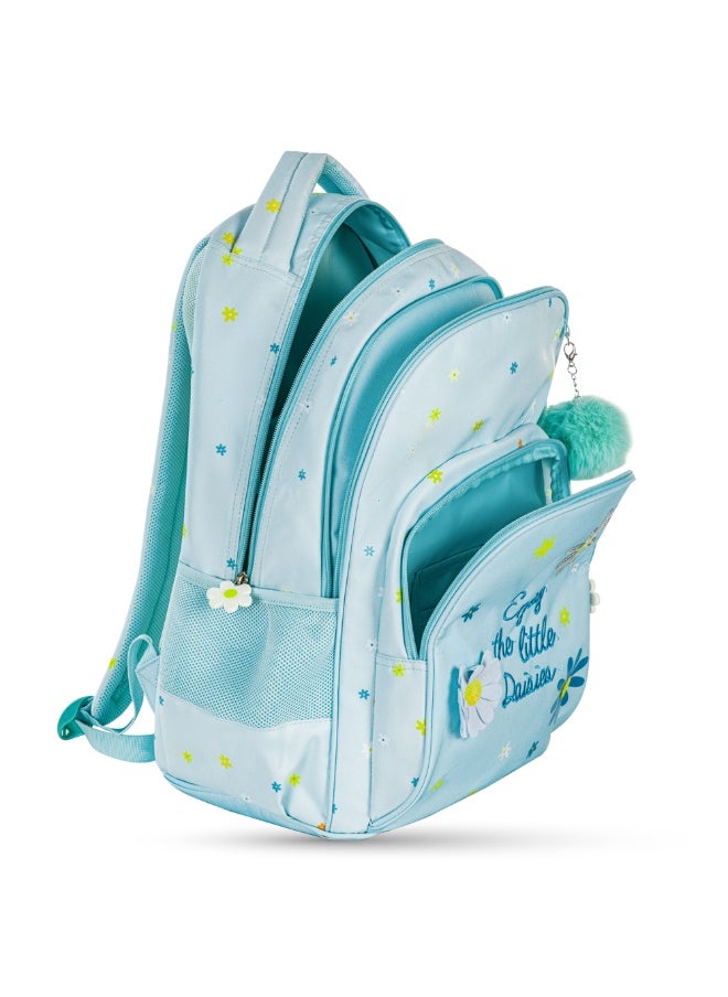 Eazy Kids Eazy Kids 17" School Bag Set of 3 w/ Lunch Bag and Pencil Pouch - Little Daisy Green  - Image 4