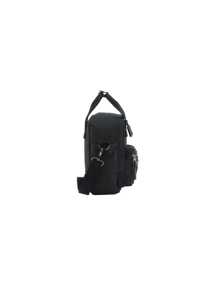 NATIONAL GEOGRAPHIC National Geographic LEGEND Mini Utility Bag Black For Men and Women, Durable Water Resistant Multi Function Casual Shoulder Bag/Lunch Box Bag With Top Handle/Removable Strap
