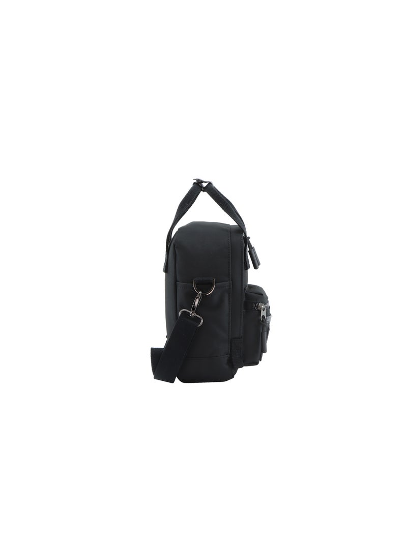 NATIONAL GEOGRAPHIC National Geographic LEGEND Mini Utility Bag Black For Men and Women, Durable Water Resistant Multi Function Casual Shoulder Bag/Lunch Box Bag With Top Handle/Removable Strap  - Image 4