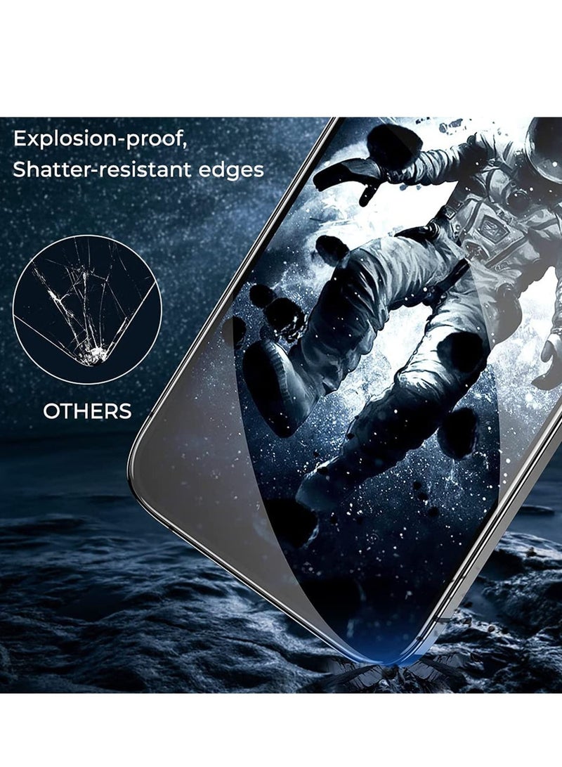 BORTONY Pack of 2 Privacy Screen Protector Compatible with iPhone 14/13/13 Pro Privacy [9H Hardness] [Anti-scratch] Anti-spy Tempered Glass Film for Apple iPhone 14/13/13 Pro 6.1 inch - Image 3