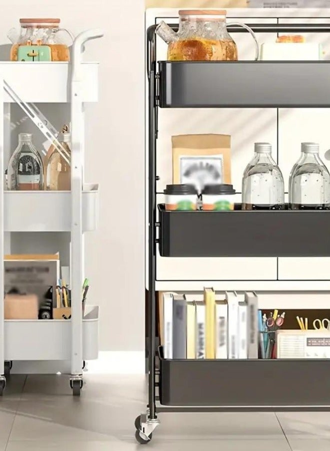 Prince 3 Tier Utility Cart Rolling Storage - Image 2