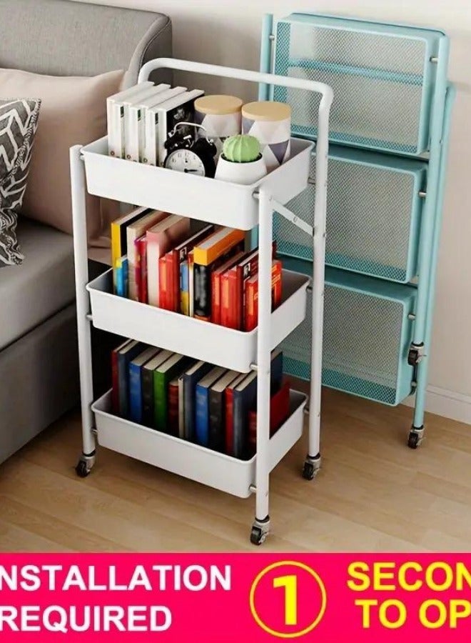 Prince 3 Tier Utility Cart Rolling Storage - Image 4