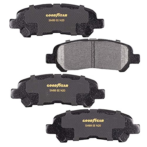 Goodyear Brakes PRK91871R | Rear Truck & SUV Brake Kit with Pair (2) of AntiOx Coated Brake Rotors and Carbon-Ceramic Brake Pads fits Toyota Highlander 13-08 - Image 5