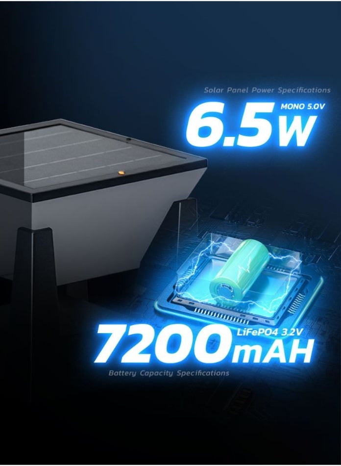 مودي مصباح شمسي للأعمدة الخارجية – 3 ألوان إضاءة، مستشعر ذكي للحركة، مقاوم للماء IP65، تشغيل تلقائي ليلاً – للحدائق والأسوار (قطعة واحدة) - Image 3