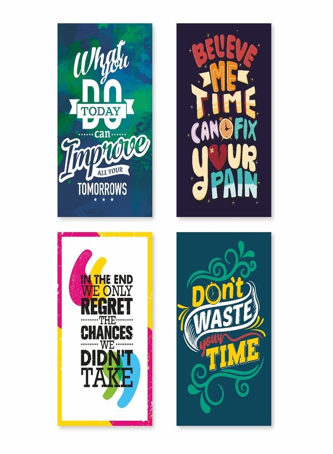 SR CREATIVE CRAFT Motivational Posters for Office and Student Room Walls with Adhesive Strips (Unframed & 300GSM) (45 cm x 30 cm x 0.2 cm & Pack of 10), Multicolor - Image 3