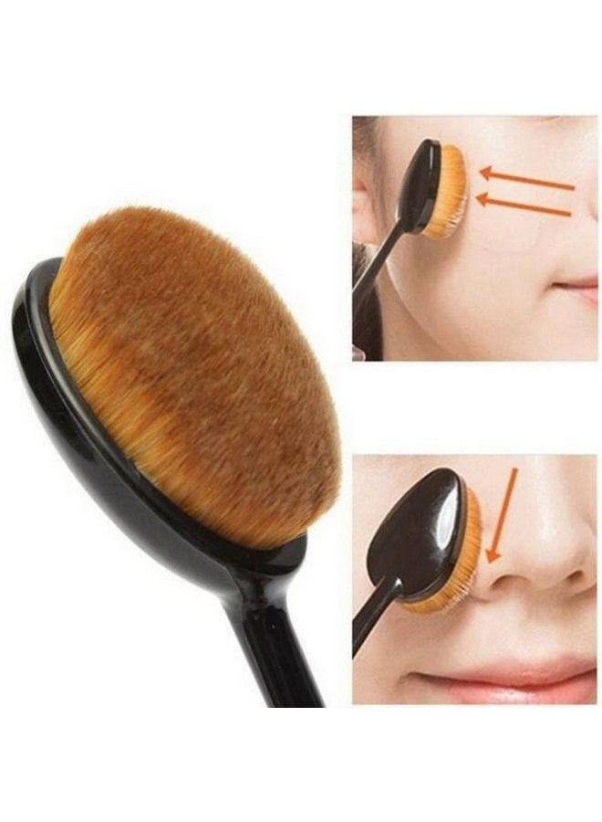 OUT OF BOX Kelley Make Up Foundation Powder Concealer Oval Blending Blush Brush - Image 4