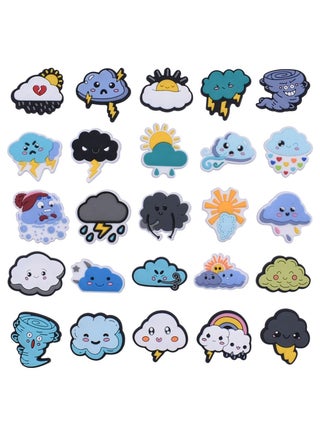 Cloud Shoe Charms Weather, 25PCS Sun Shoes Charms Rain PVC Tornado Cute Lightning Clog Pins Accessories Party Favors Birthday Gifts Holidays Decoration for Boys Women Girls - pzsku/Z27D4B9486186BB1B3FBCZ/45/_/1690856215/175e94a8-a1ef-40f0-b609-948ee1abcaf9