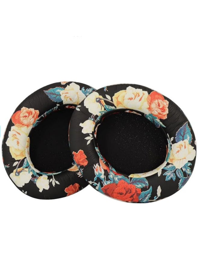 غطاء وسادة أذن بديلة زوج واحد، متوافق مع سماعات Beats Studio 2.0 اللاسلكية/السلكية وStudio 3.0 التي توضع فوق الأذن من Dr.DRE، مطبوع باللون الأسود - Image 4