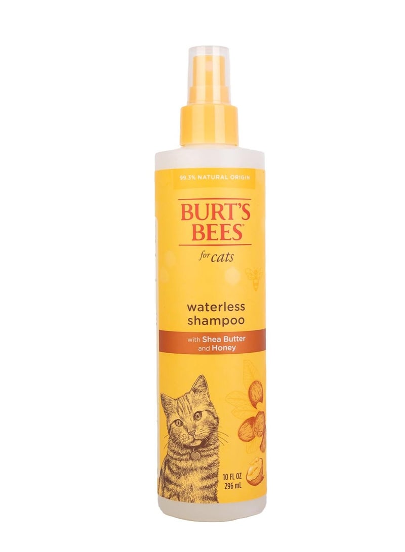 Burt's Bees for Cats Burt's Bees for Pets Cat Natural Waterless Shampoo with Apple and Honey | Cat Waterless Shampoo Spray | Easy to Use Cat Dry Shampoo for Fresh Skin and Fur Without a Bath | Made in the USA, 10 Oz - Image 1