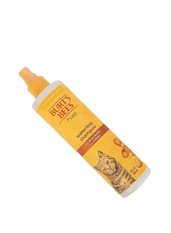 Burt's Bees for Cats Burt's Bees for Pets Cat Natural Waterless Shampoo with Apple and Honey | Cat Waterless Shampoo Spray | Easy to Use Cat Dry Shampoo for Fresh Skin and Fur Without a Bath | Made in the USA, 10 Oz - Image 2