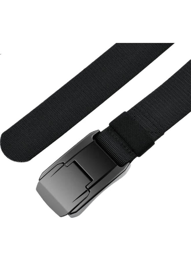JEVI Jiweipai Tactical Buckle Nylon Woven Belt, Quick-Release Outdoor Belt, Workwear Trendy Canvas Elastic Casual Trouser Belt - Image 3