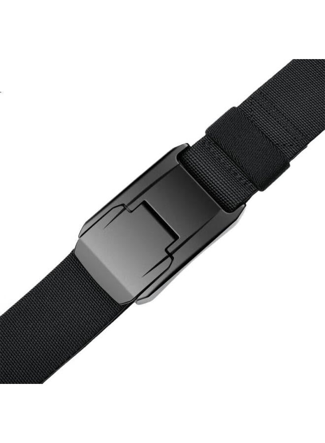 JEVI Jiweipai Tactical Buckle Nylon Woven Belt, Quick-Release Outdoor Belt, Workwear Trendy Canvas Elastic Casual Trouser Belt - Image 2