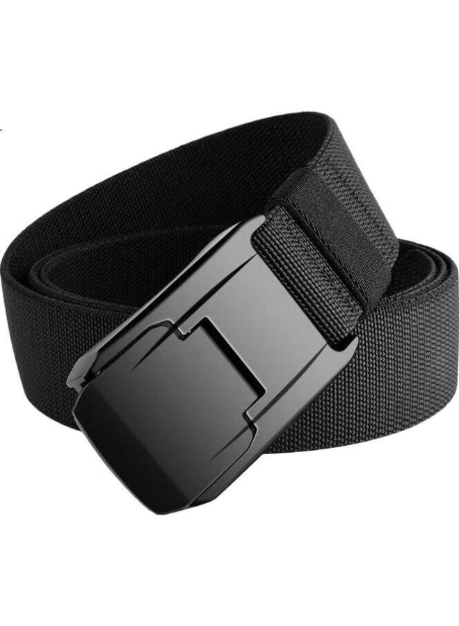 JEVI Jiweipai Tactical Buckle Nylon Woven Belt, Quick-Release Outdoor Belt, Workwear Trendy Canvas Elastic Casual Trouser Belt - Image 1