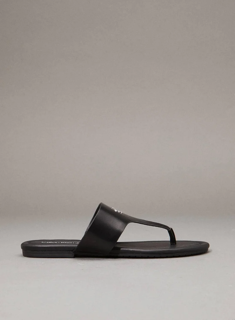 Calvin Klein Jeans Faux Leather Sandals