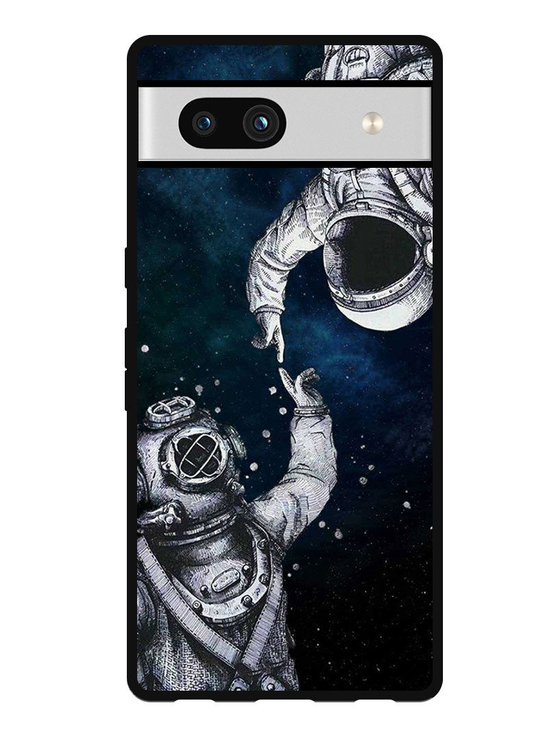Theodor Protective Case Anti Scratch Shock Proof Bumper Cover For Google Pixel 7a Astronaut And Diver - Image 1