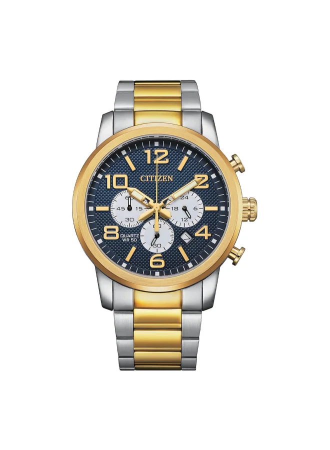 CITIZEN Men's Stainless Steel with Two-Tone Gold Plating Quartz Chronograph Watch AN8059-56L - 42 mm