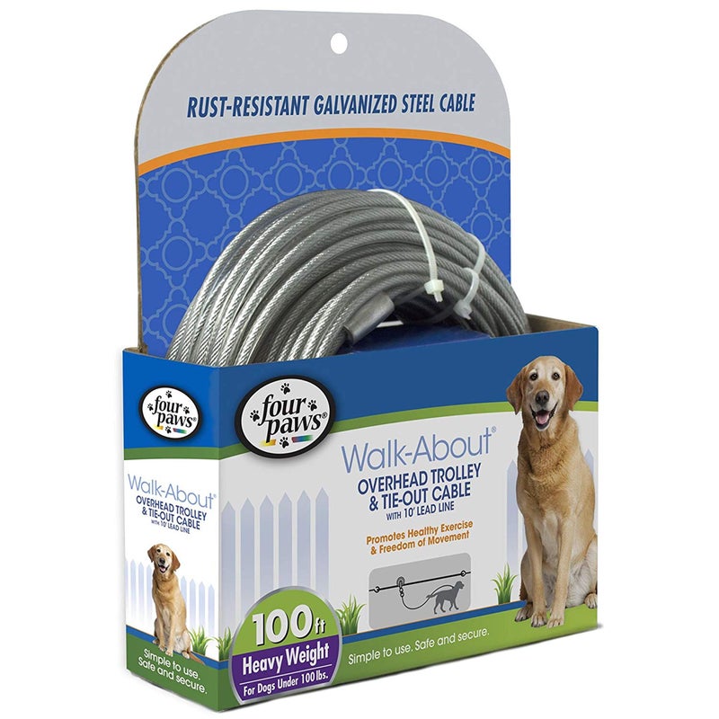 Four Paws Heavy Weight Trolley Exerciser Silver 75 Feet - Image 3