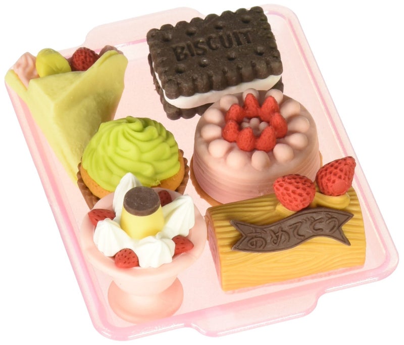 Iwako Japanese Eraser Set - Dessert Assortment, Multi-Colour (38344) - Image 1