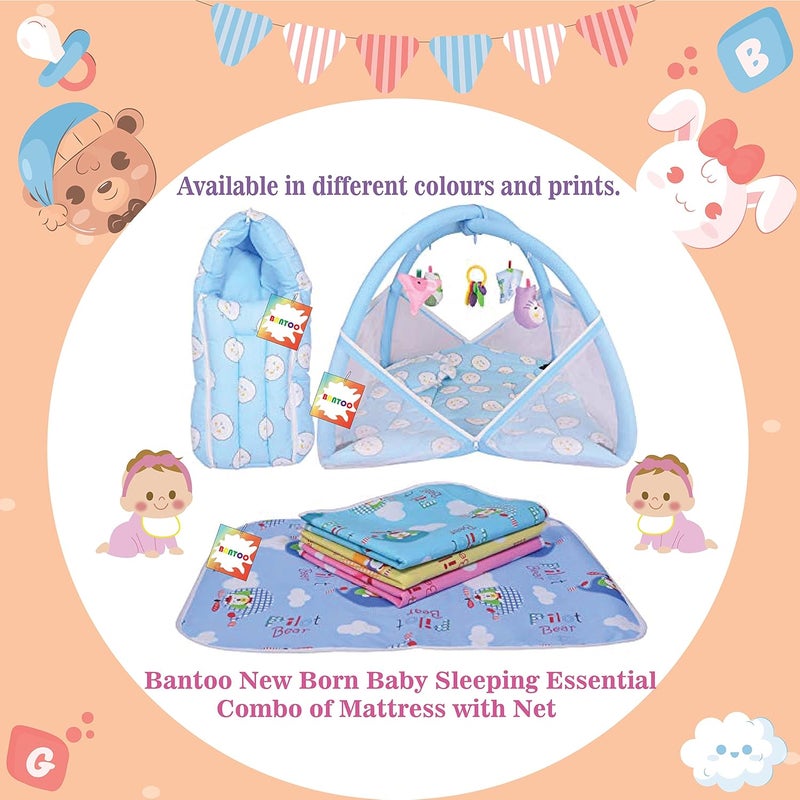 Bantoo Baby Bed New Born Baby Bedding Set Baby Sleeping Bag Carry Bag Baby Beds Mattress Nest Bed Mosquito Net Sleeping Essentials Carrier Nest Infants Gift Combo 06 Months - Image 3