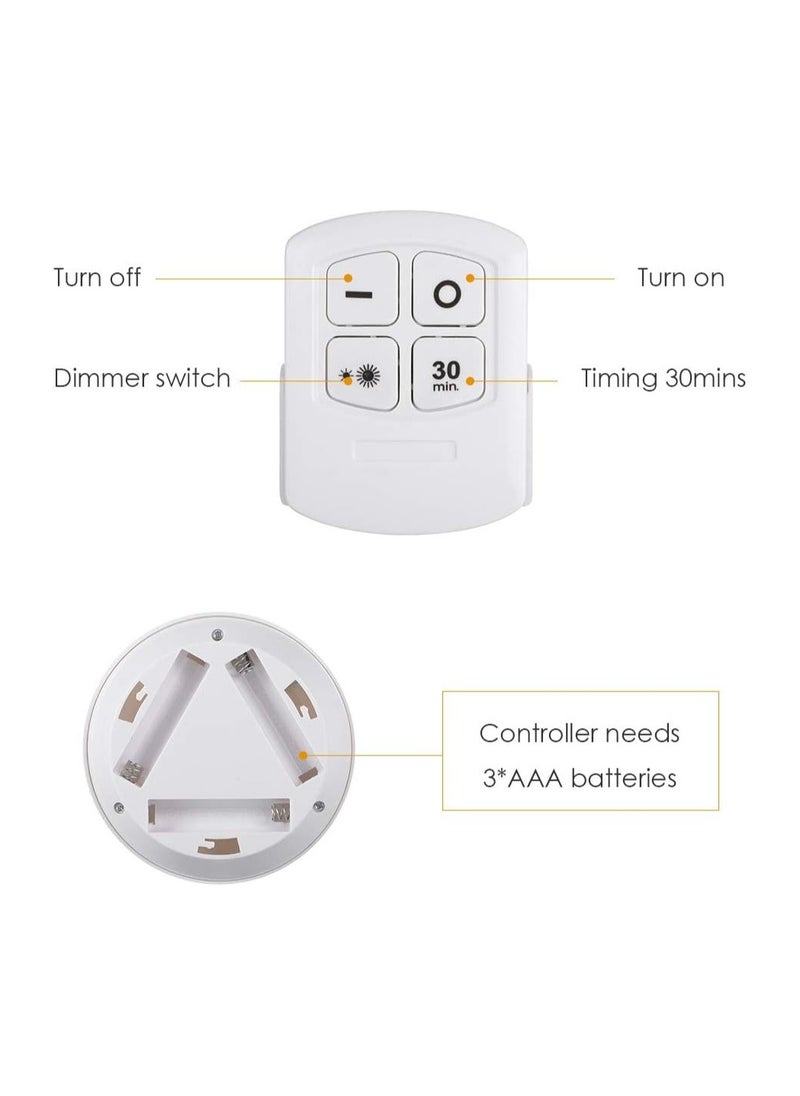 مصابيح LED لاسلكية 3 قطع لاسلكية تعمل بالريموت كنترول تحت الخزانة باللون الأبيض - pzsku/Z27D5658473F0C829EA3FZ/45/_/1732676429/dea337f6-c34e-46d4-b23d-cba6003313bd