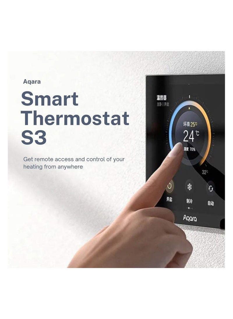 Aqara - Aqara S3 Smart Zigbe LED Thermostat Touch Screen - Image 1