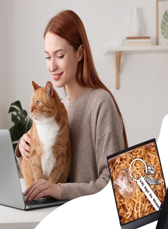 مجموعة ميداليات مفاتيح تذكارية من فرو الحيوانات الأليفة من ميسداري، هدية تذكارية لفقدان قطة، مجوهرات تعزية على شكل شوارب، حامل ميداليات مفاتيح إبداعي لشعر الحيوانات الأليفة، هدية تذكارية لمحبي القطط وأفراد العائلة - Image 2