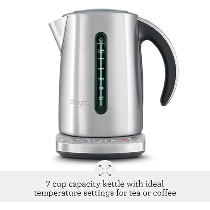 سيج غلاية Smart Kettle 17 لتر هادئة ولاسلكية مع 5 إعدادات مختلفة، إصدار uae، ضمان لمدة سنتين من الشركة المصنعة - Image 3