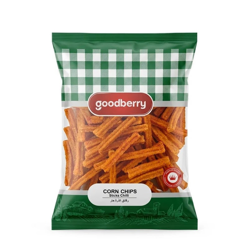 Goodberry Corn Chips Sticks Chilli Flavor- 50gms