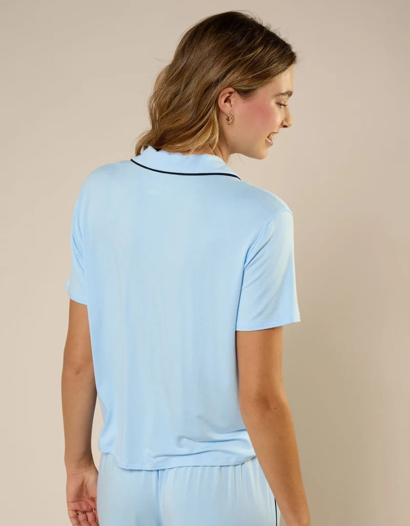 Aerie  Aerie Real Soft® Short Sleeve Pajama Shirt for Women | Best Price UAE